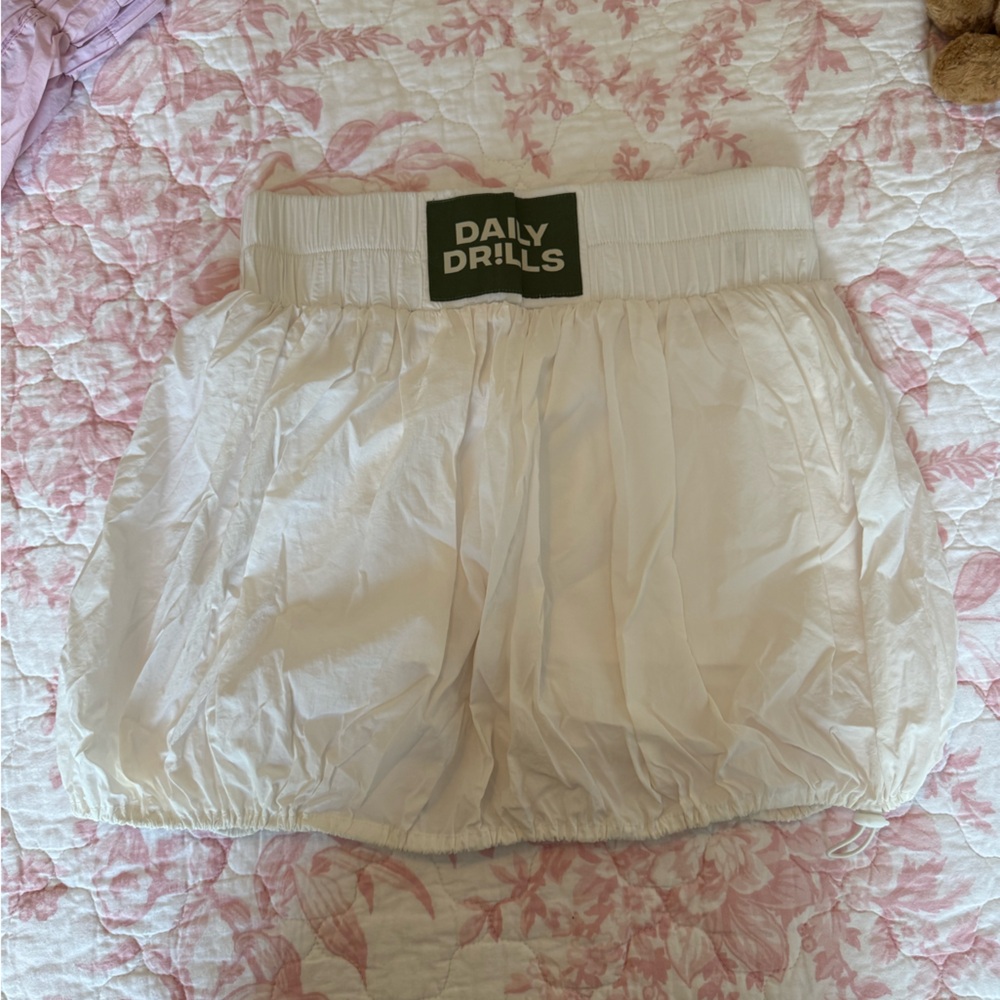 Daily Drills white bubble skirt